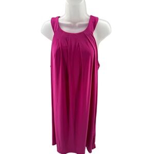 EMMA & MICHELE Rasberry Halter Neck Knee Length Dress Womens Large New
